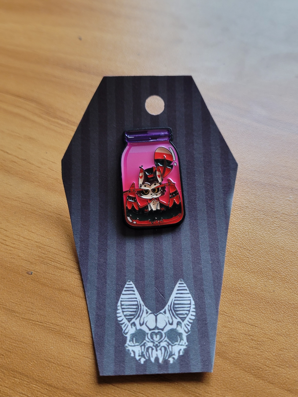 👻BUY 1 GET 1 FREE👻 Pink and Red Husk Enamel Pin